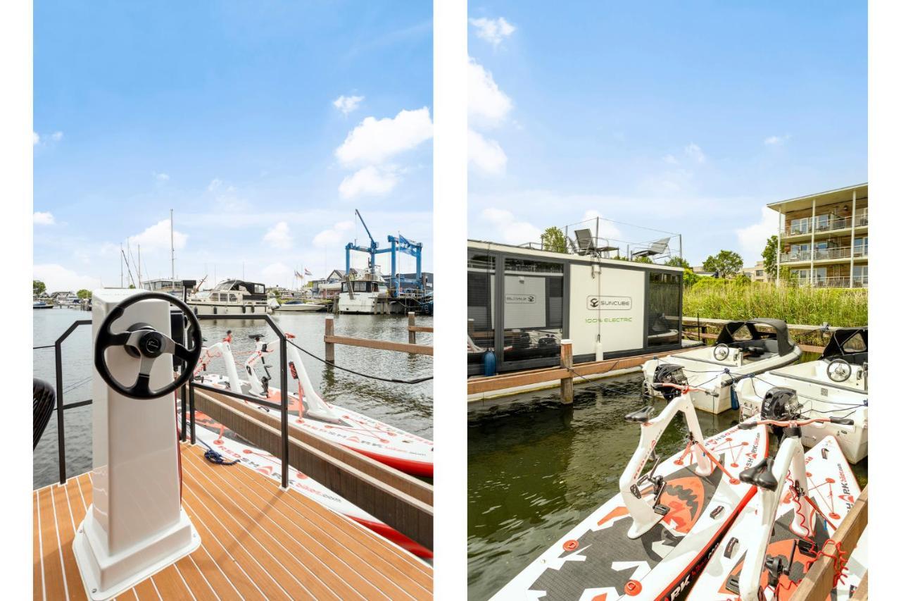 Cosy Tiny Houseboats Near Beach And Restaurants By Weltevreden Experience 제이볼데 외부 사진
