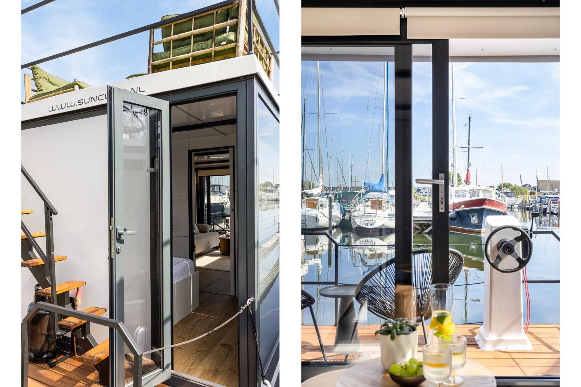Cosy Tiny Houseboats Near Beach And Restaurants By Weltevreden Experience 제이볼데 외부 사진